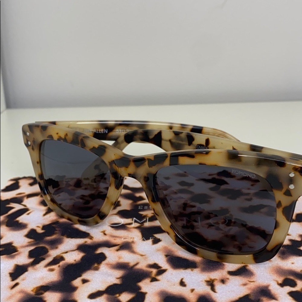 Komono sunglasses Allen Ivory Demi Sunglasses NEW brown Tan tortoise - Picture 7 of 15
